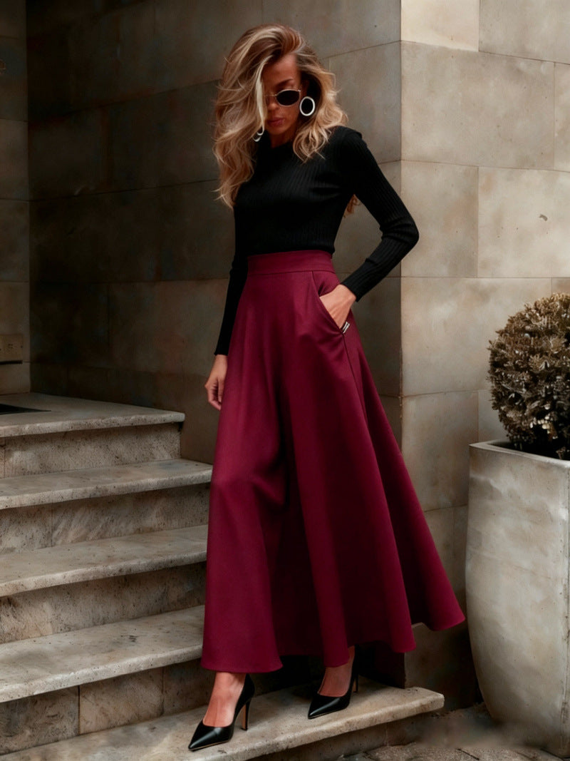 Velvet Flow Skirt