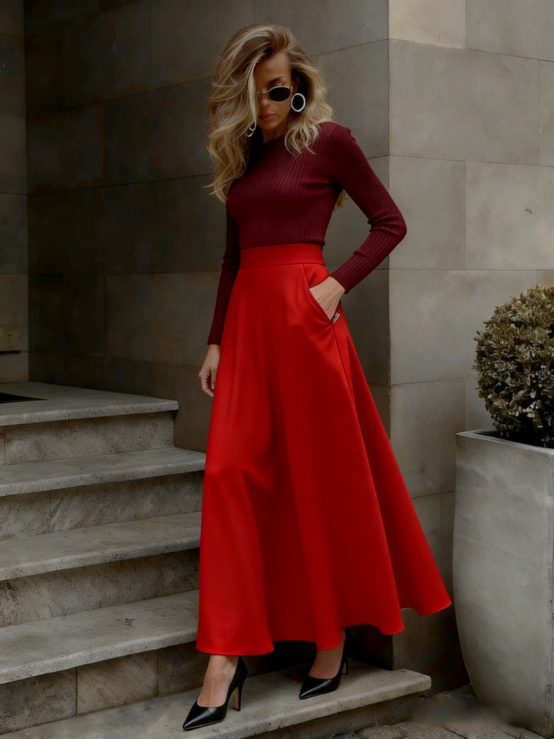 Velvet Flow Skirt
