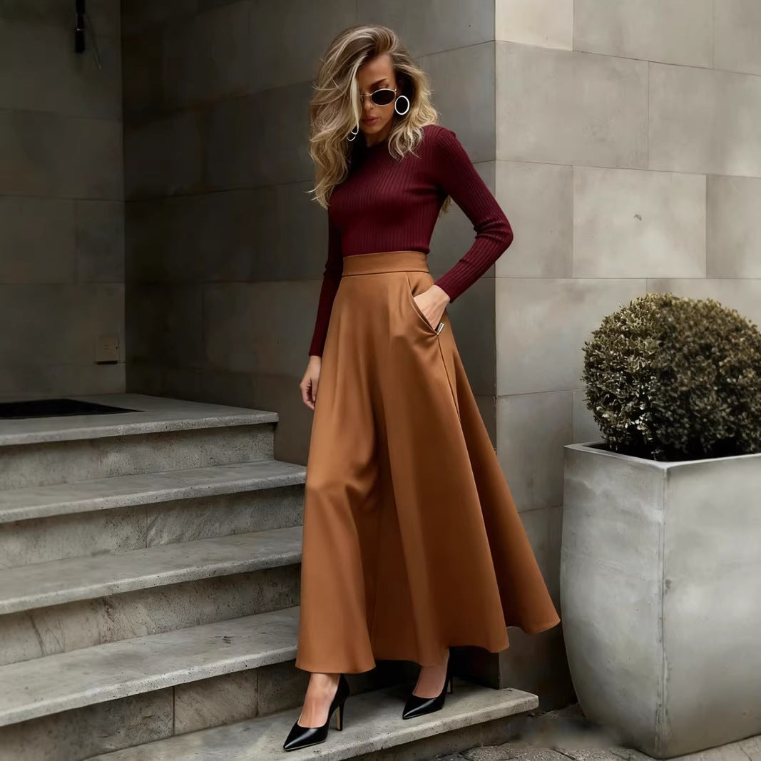 Velvet Flow Skirt